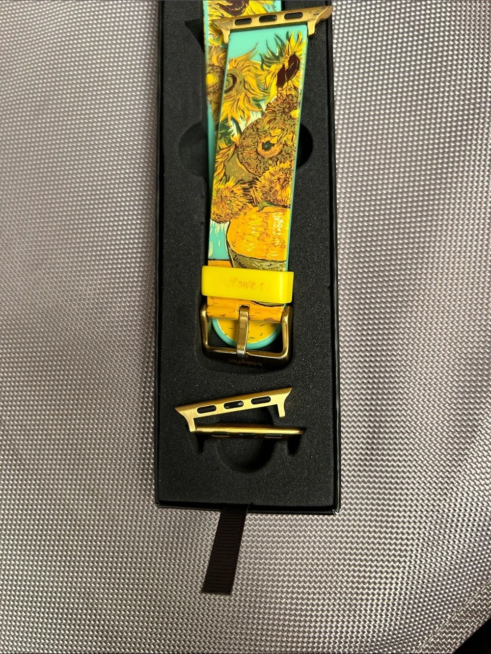 Sunflowers Green Apple Watch Band - Artistic Floral Strap